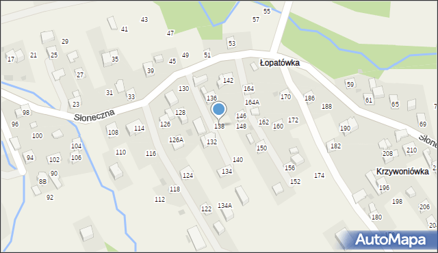 Rudnik, Słoneczna, 138, mapa Rudnik