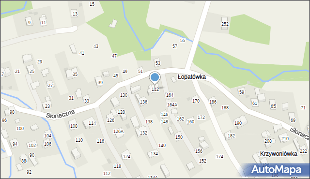 Rudnik, Słoneczna, 142, mapa Rudnik