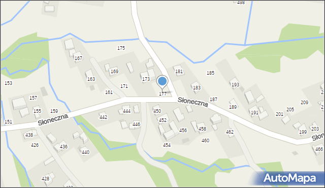 Rudnik, Słoneczna, 177, mapa Rudnik