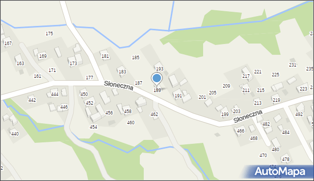 Rudnik, Słoneczna, 189, mapa Rudnik