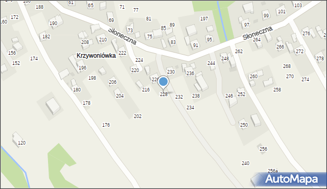 Rudnik, Słoneczna, 228, mapa Rudnik