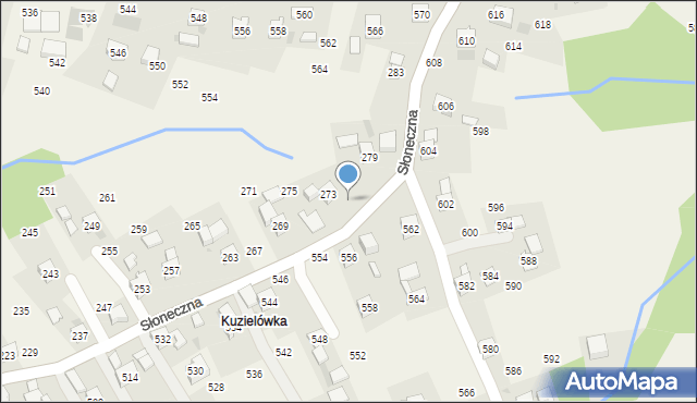 Rudnik, Słoneczna, 277, mapa Rudnik