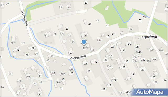 Rudnik, Słoneczna, 31, mapa Rudnik