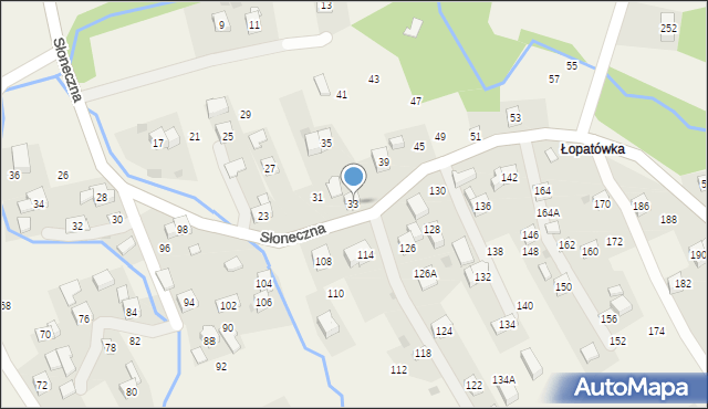 Rudnik, Słoneczna, 33, mapa Rudnik