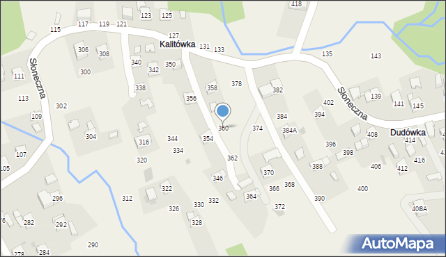 Rudnik, Słoneczna, 360, mapa Rudnik