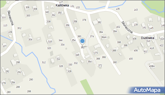 Rudnik, Słoneczna, 362, mapa Rudnik