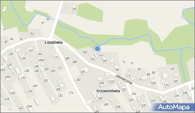 Rudnik, Słoneczna, 63, mapa Rudnik