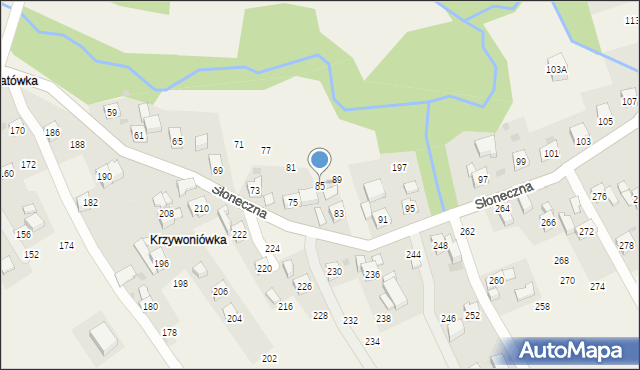 Rudnik, Słoneczna, 85, mapa Rudnik