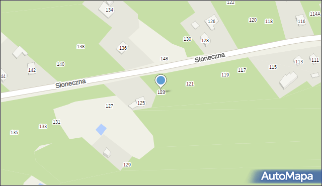 Rudnik Wielki, Słoneczna, 123, mapa Rudnik Wielki