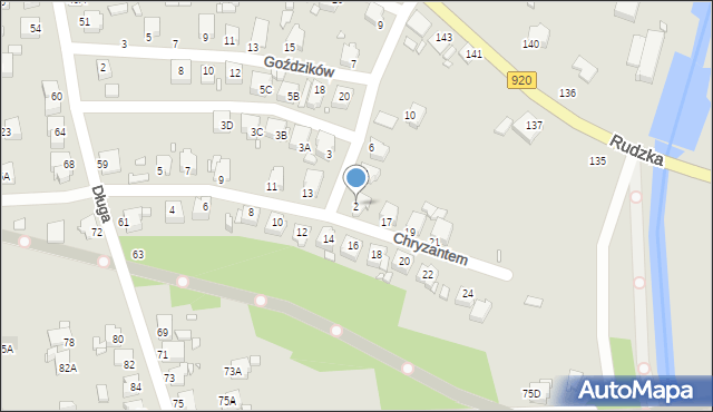 Rybnik, Słonecznikowa, 2, mapa Rybnika