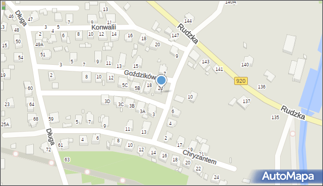 Rybnik, Słonecznikowa, 5, mapa Rybnika