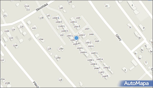Rzeszów, Słocińska, 144c/7, mapa Rzeszów