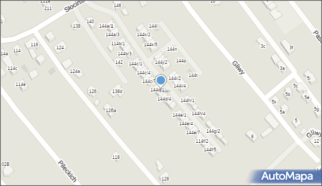 Rzeszów, Słocińska, 144d/2, mapa Rzeszów