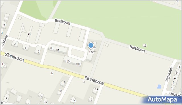 Sadków, Słoneczna, 12a, mapa Sadków