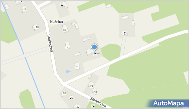 Sadowne, Słoneczna, 25, mapa Sadowne