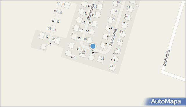 Siekierki Wielkie, Słoneczna, 37, mapa Siekierki Wielkie