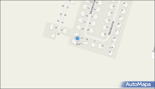 Siekierki Wielkie, Słoneczna, 41A, mapa Siekierki Wielkie
