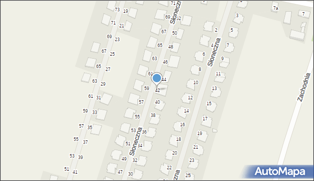 Siekierki Wielkie, Słoneczna, 42, mapa Siekierki Wielkie