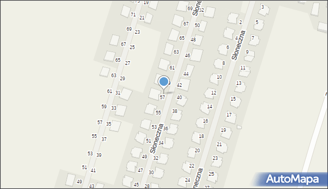 Siekierki Wielkie, Słoneczna, 57a, mapa Siekierki Wielkie