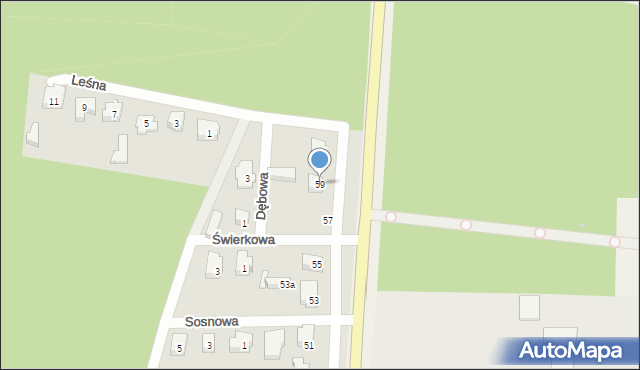 Siemianice, Słupska, 59, mapa Siemianice