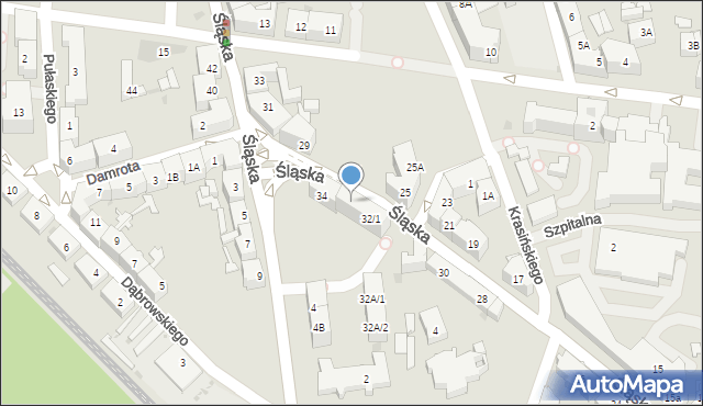 Siemianowice Śląskie, Śląska, 32/2, mapa Siemianowice Śląskie