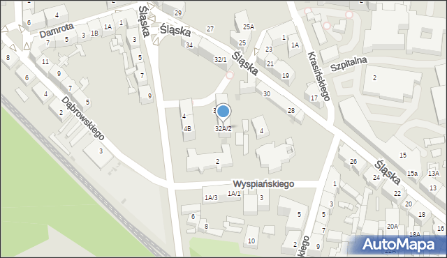Siemianowice Śląskie, Śląska, 32A/2, mapa Siemianowice Śląskie