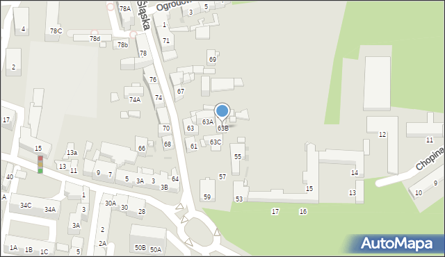 Siemianowice Śląskie, Śląska, 63B, mapa Siemianowice Śląskie