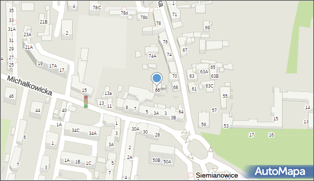 Siemianowice Śląskie, Śląska, 66, mapa Siemianowice Śląskie