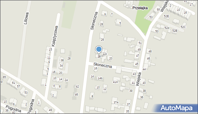 Siemianowice Śląskie, Słoneczna, 18, mapa Siemianowice Śląskie