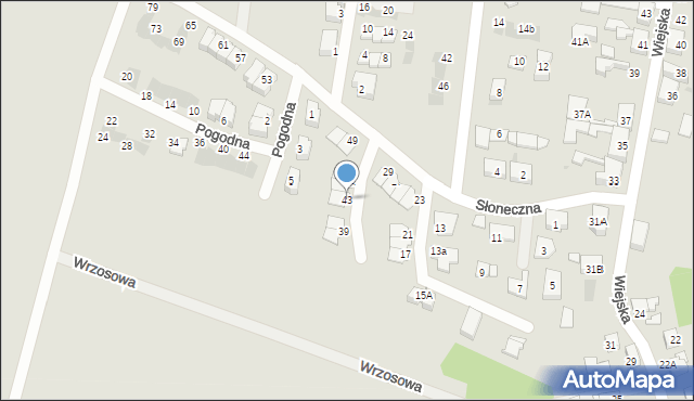 Siemianowice Śląskie, Słoneczna, 43, mapa Siemianowice Śląskie