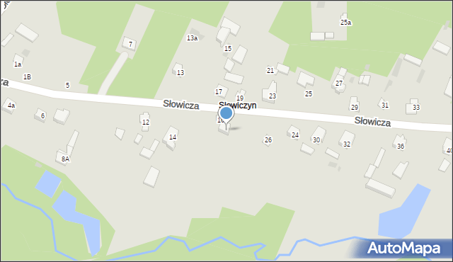 Siemiatycze, Słowicza, 18, mapa Siemiatycze