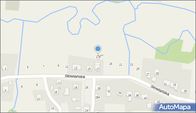 Siepraw, Słowiańska, 17a, mapa Siepraw