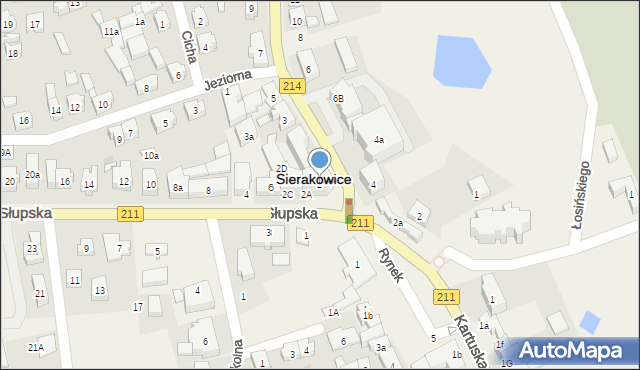 Sierakowice, Słupska, 2, mapa Sierakowice