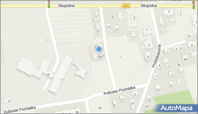 Sierakowice, Słupska, 21b, mapa Sierakowice