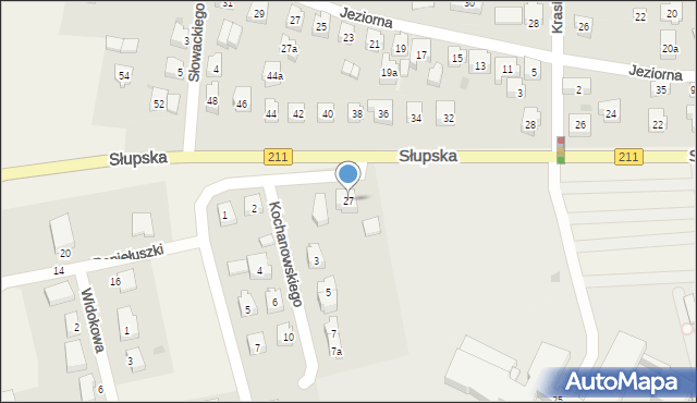 Sierakowice, Słupska, 27, mapa Sierakowice