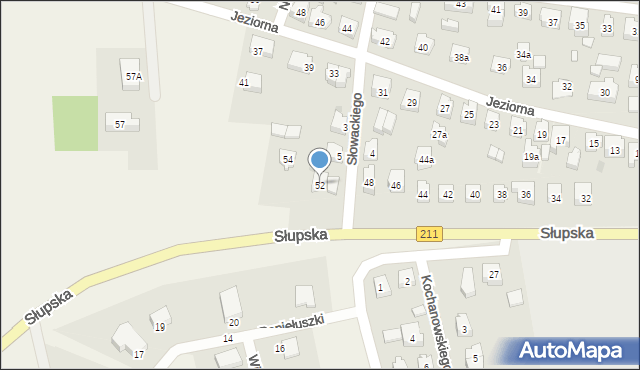 Sierakowice, Słupska, 52, mapa Sierakowice