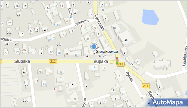 Sierakowice, Słupska, 6, mapa Sierakowice