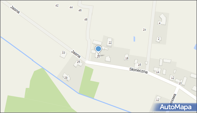 Sierzchów, Słoneczna, 20, mapa Sierzchów