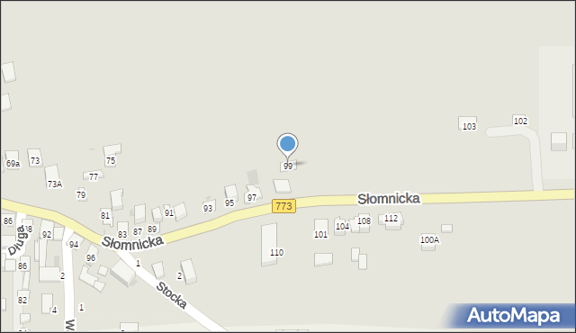 Skała, Słomnicka, 99, mapa Skała