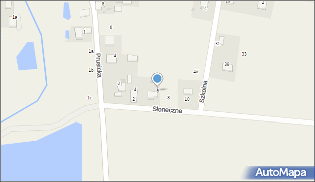 Skokowa, Słoneczna, 6, mapa Skokowa