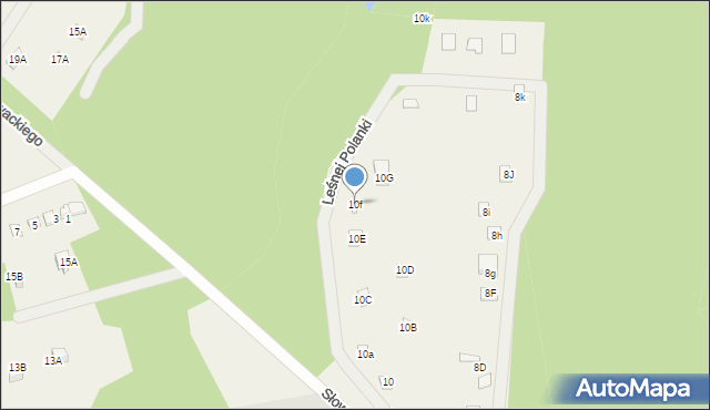 Skrzeszew, Słowackiego Juliusza, 10f, mapa Skrzeszew