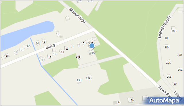 Skrzeszew, Słowackiego Juliusza, 15A, mapa Skrzeszew