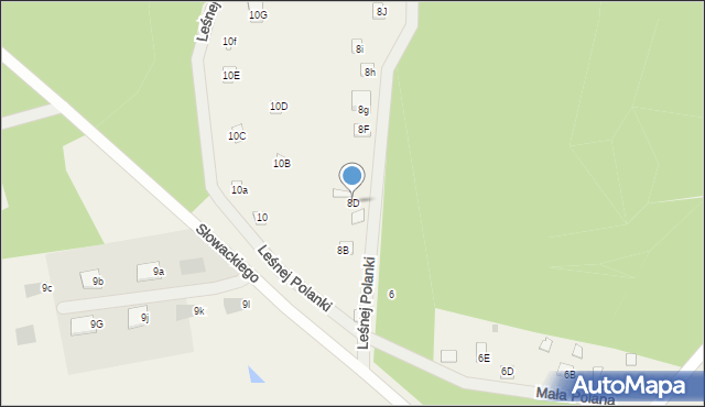 Skrzeszew, Słowackiego Juliusza, 8D, mapa Skrzeszew
