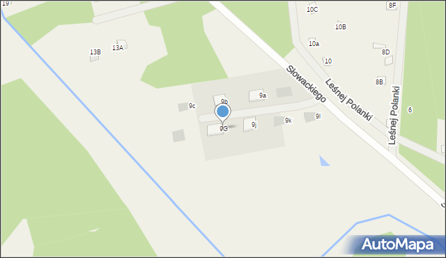 Skrzeszew, Słowackiego Juliusza, 9h, mapa Skrzeszew