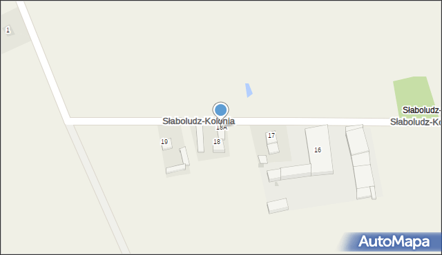 Słaboludz-Kolonia, Słaboludz-Kolonia, 18A, mapa Słaboludz-Kolonia