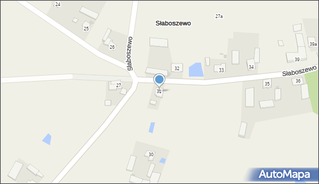 Słaboszewo, Słaboszewo, 31, mapa Słaboszewo