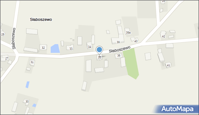 Słaboszewo, Słaboszewo, 35, mapa Słaboszewo