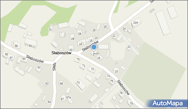 Słaboszów, Słaboszów, 17, mapa Słaboszów