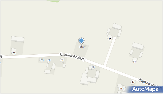 Śladków Rozlazły, Śladków Rozlazły, 55a, mapa Śladków Rozlazły