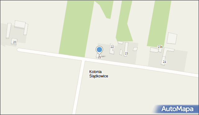 Ślądkowice, Ślądkowice, 21, mapa Ślądkowice